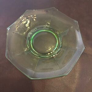 Depression glass appetizer plate